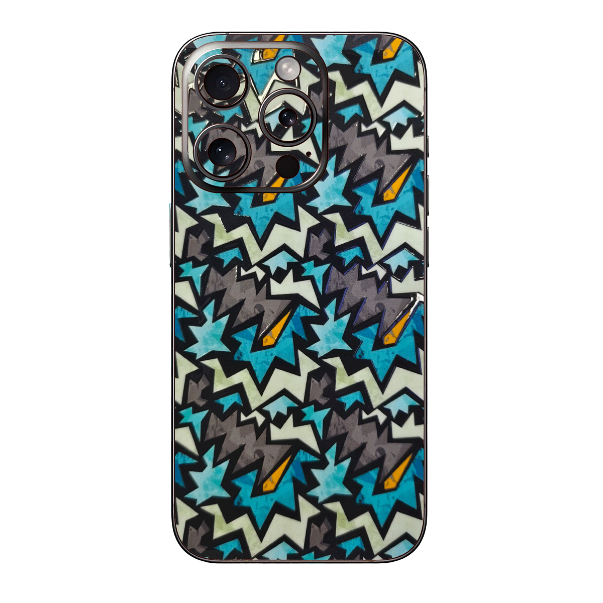 Funky Abstract White, Grey and Black Mobile Skin