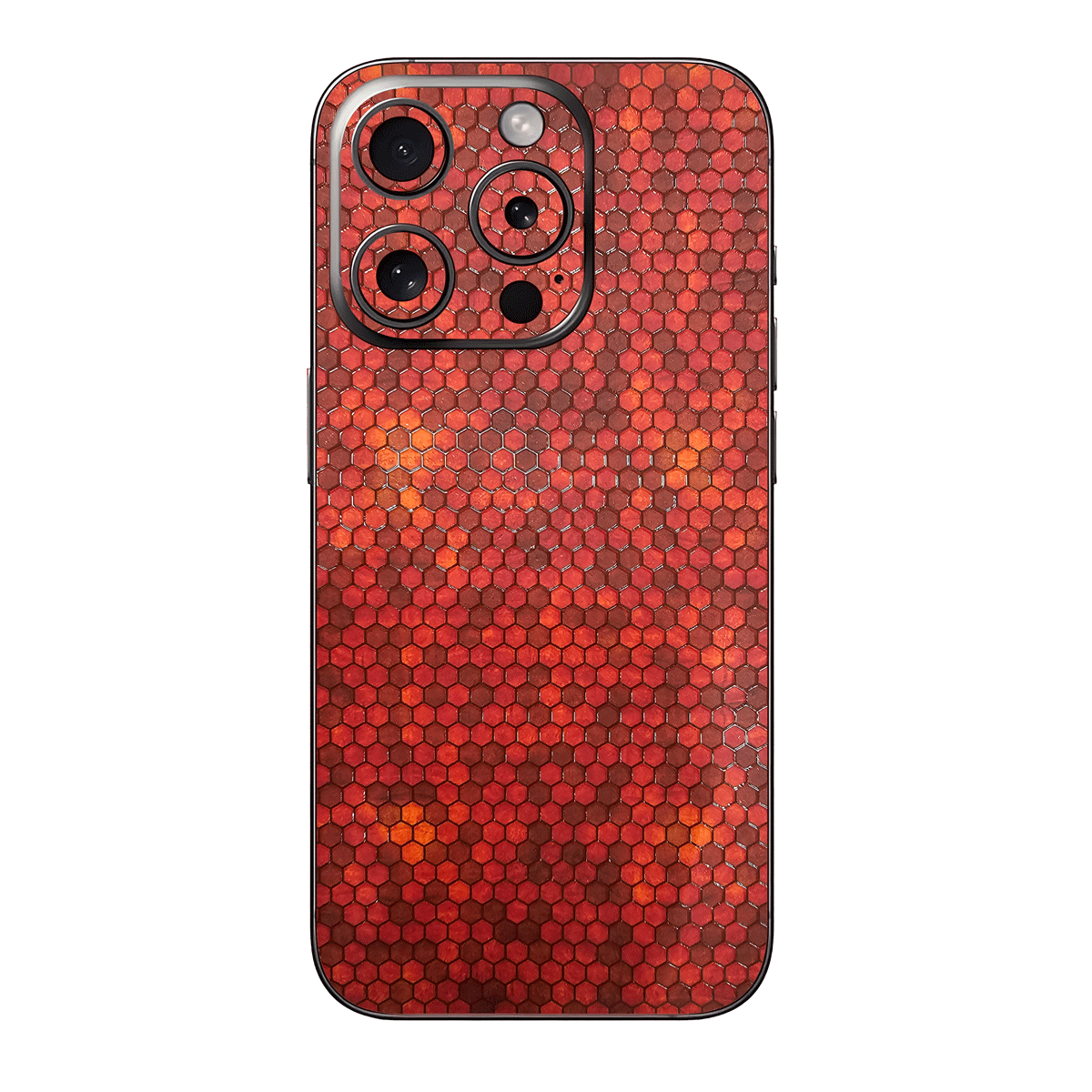 Orange Honeycomb Mobile Skin
