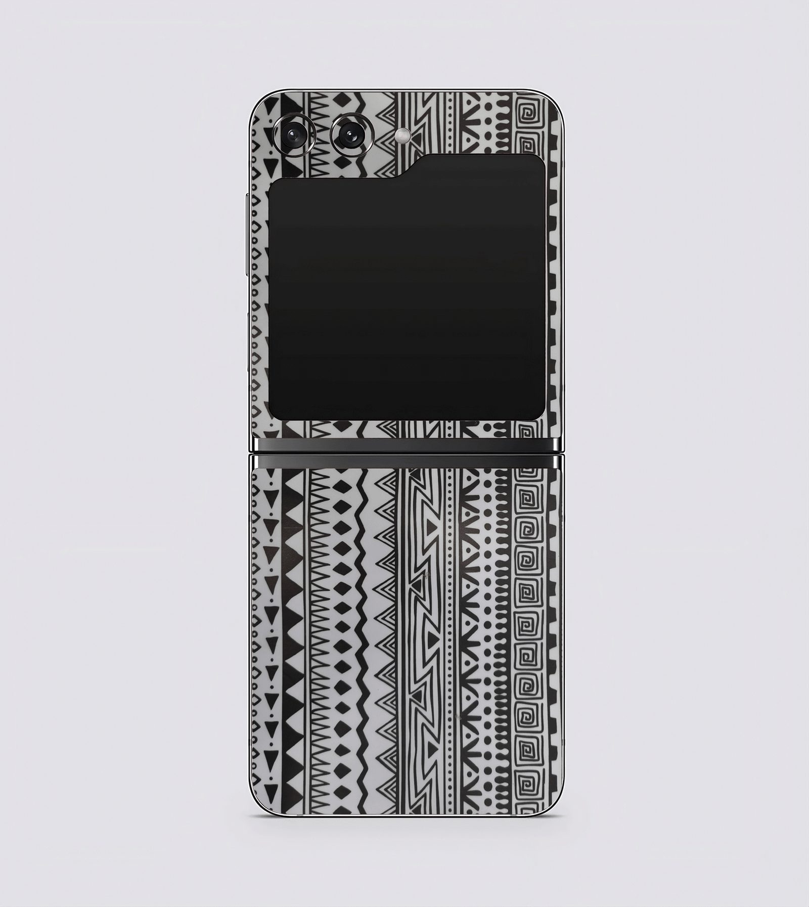 Black & White Tribal Print Mobile Skin