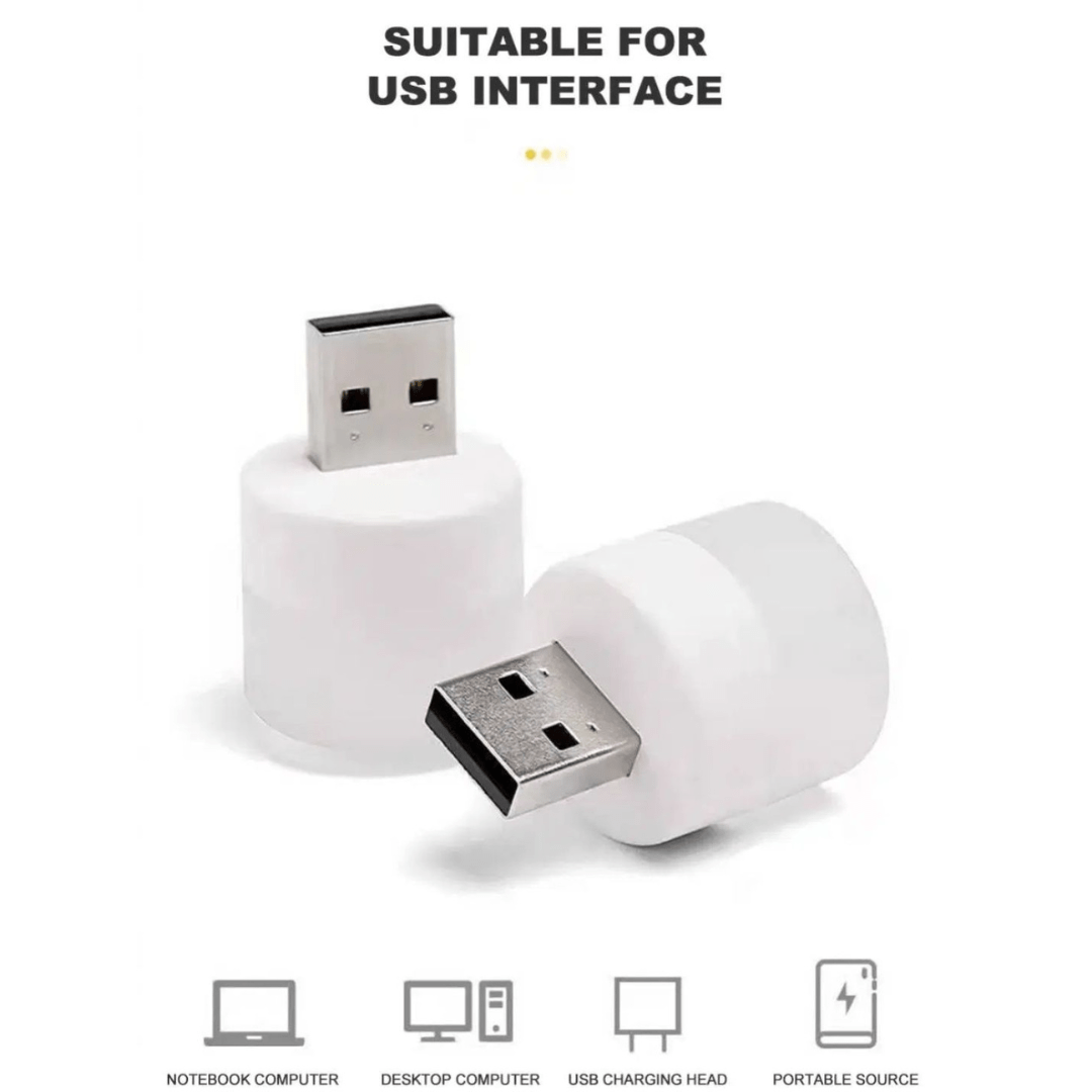 Mini USB Night Light White