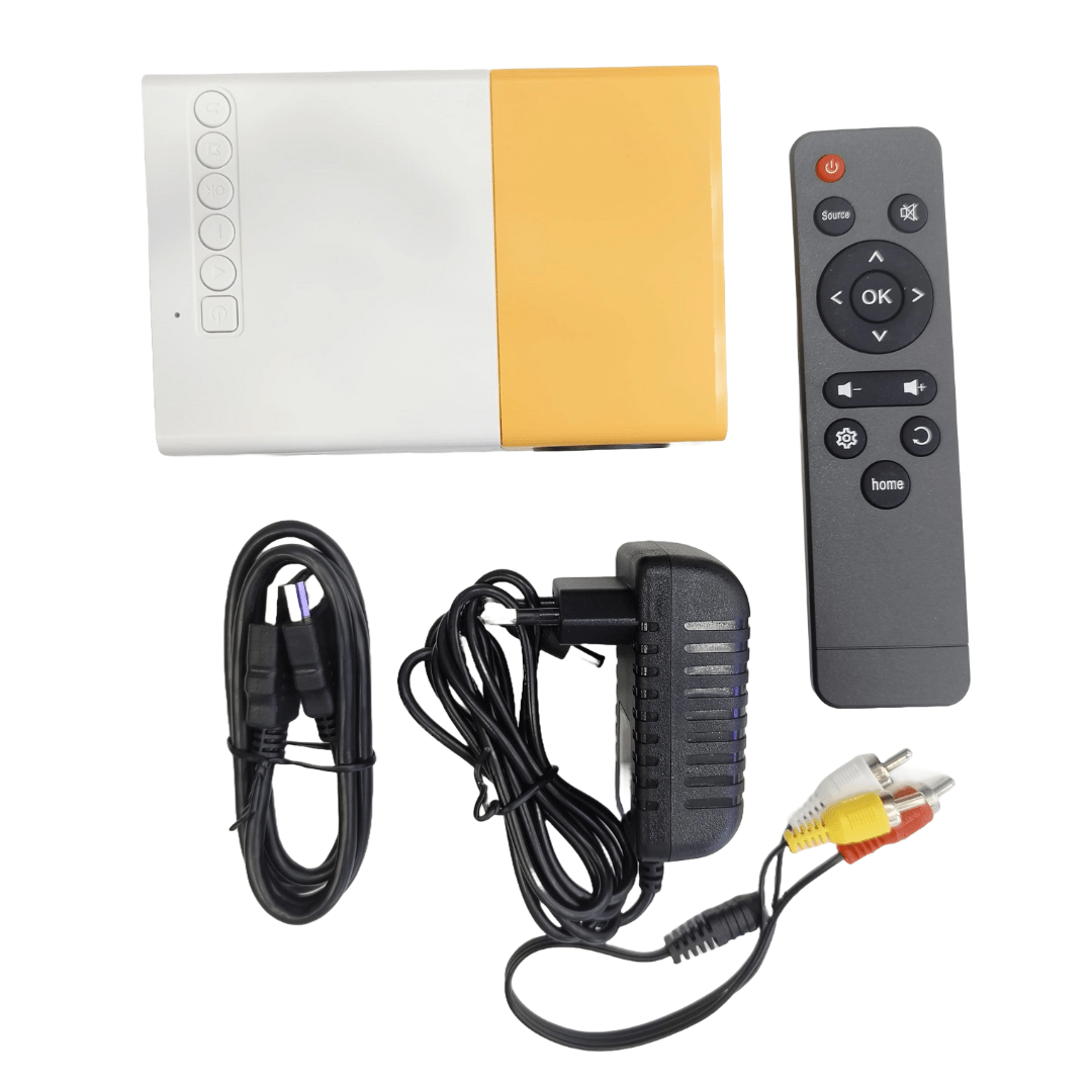 Portable Mini Home Theater LED Projector with Remote Controller